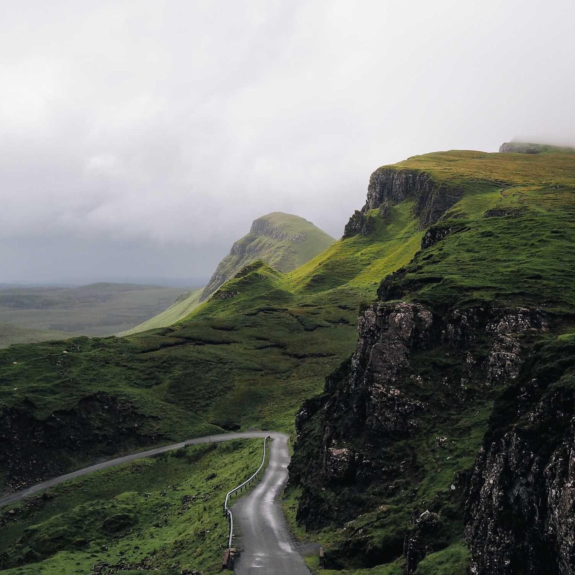 Winding mountain road